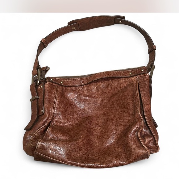 Kooba Rich Brown Leather Shoulder Bag - Picture 2 of 5